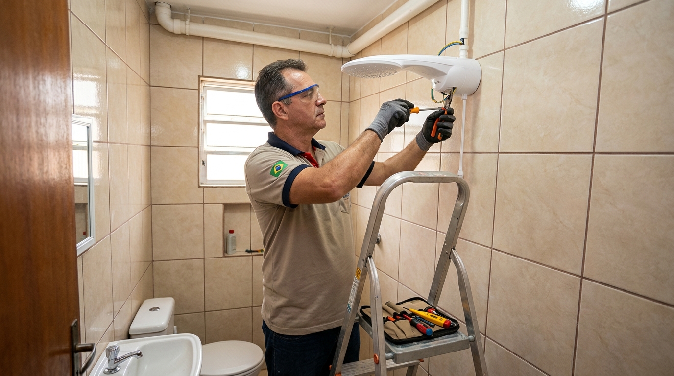 Instalação com pressurizador em Manaus-AM